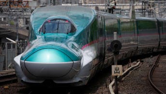The long nose on Japan's Shinkansen trains is designed to reduce sonic booms in tunnels.
