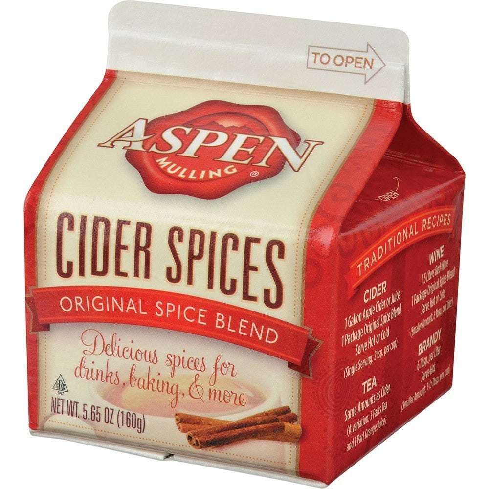 Amazon.com : Aspen Mulling Cider Spices, Original Blend, 5.65-Ounce Carton  : Grocery &amp; Gourmet Food