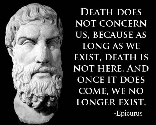 Epicurus quote death