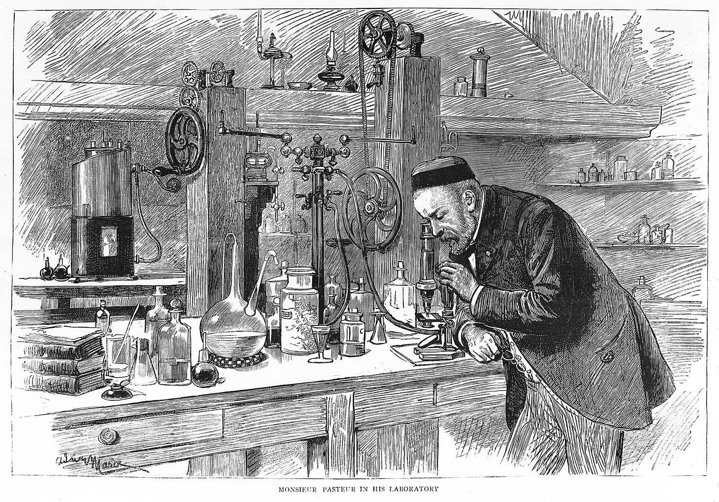 File:Portrait of Louis Pasteur in his laboratory Wellcome M0010355.jpg -  Wikimedia Commons