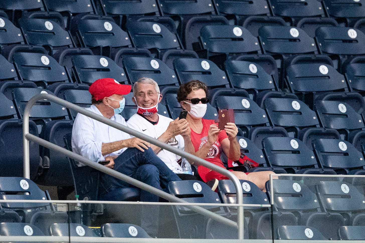 Dr. Anthony Fauci says photo of him without a mask at baseball game is  'mischievous' - Washington Times
