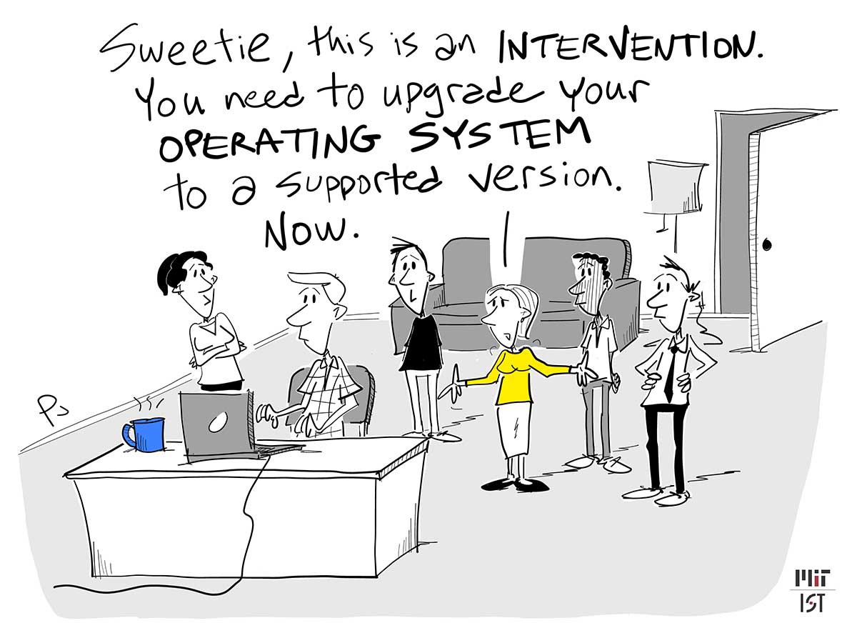 It's time to upgrade that OS [CARTOON] | by Phil Johnson | Medium