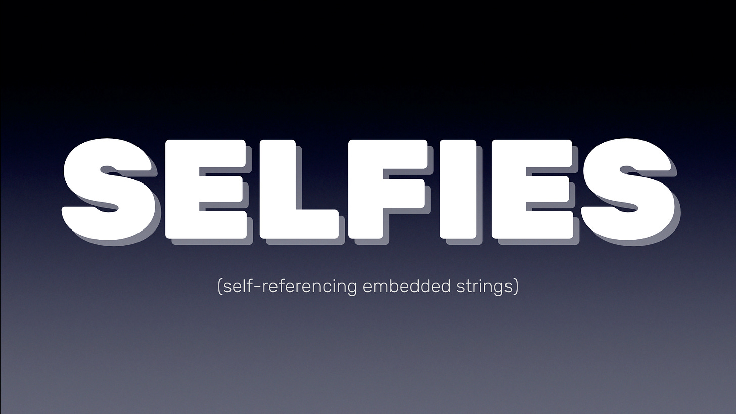 SELFIES (self-referencing embedded strings)