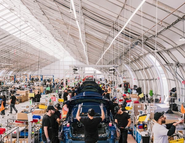 Tesla Reports Progress on Model 3 Car Production - The New York Times