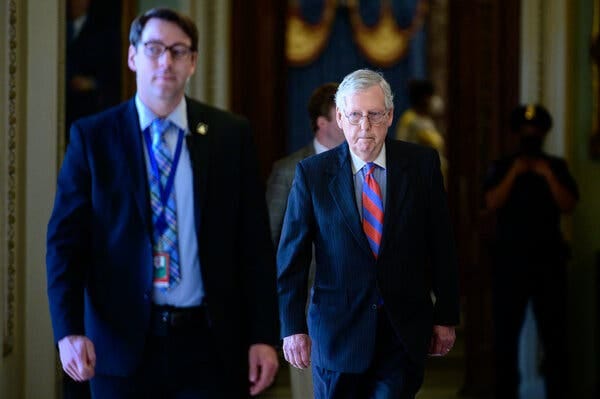 Senator Mitch McConnell of Kentucky, the Republican leader, has made a clear choice that his and his party’s fortunes depend on putting the events of Jan. 6 behind them.