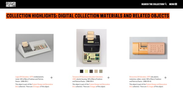 The Cooper Hewitt's Tech Collection