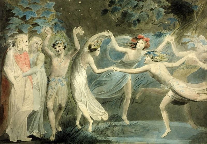 File:Oberon, Titania and Puck with Fairies Dancing. William Blake. c.1786.jpg