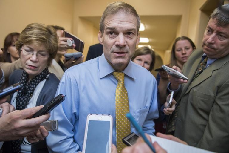 Image result for jim jordan with reporters