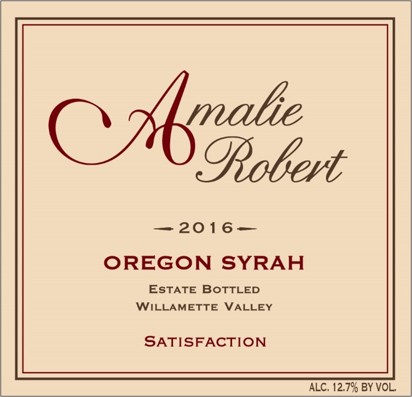 Amalie Robert Satisfaction Syrah.