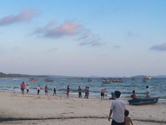 CAMBODIA: Ochheuteal beach
