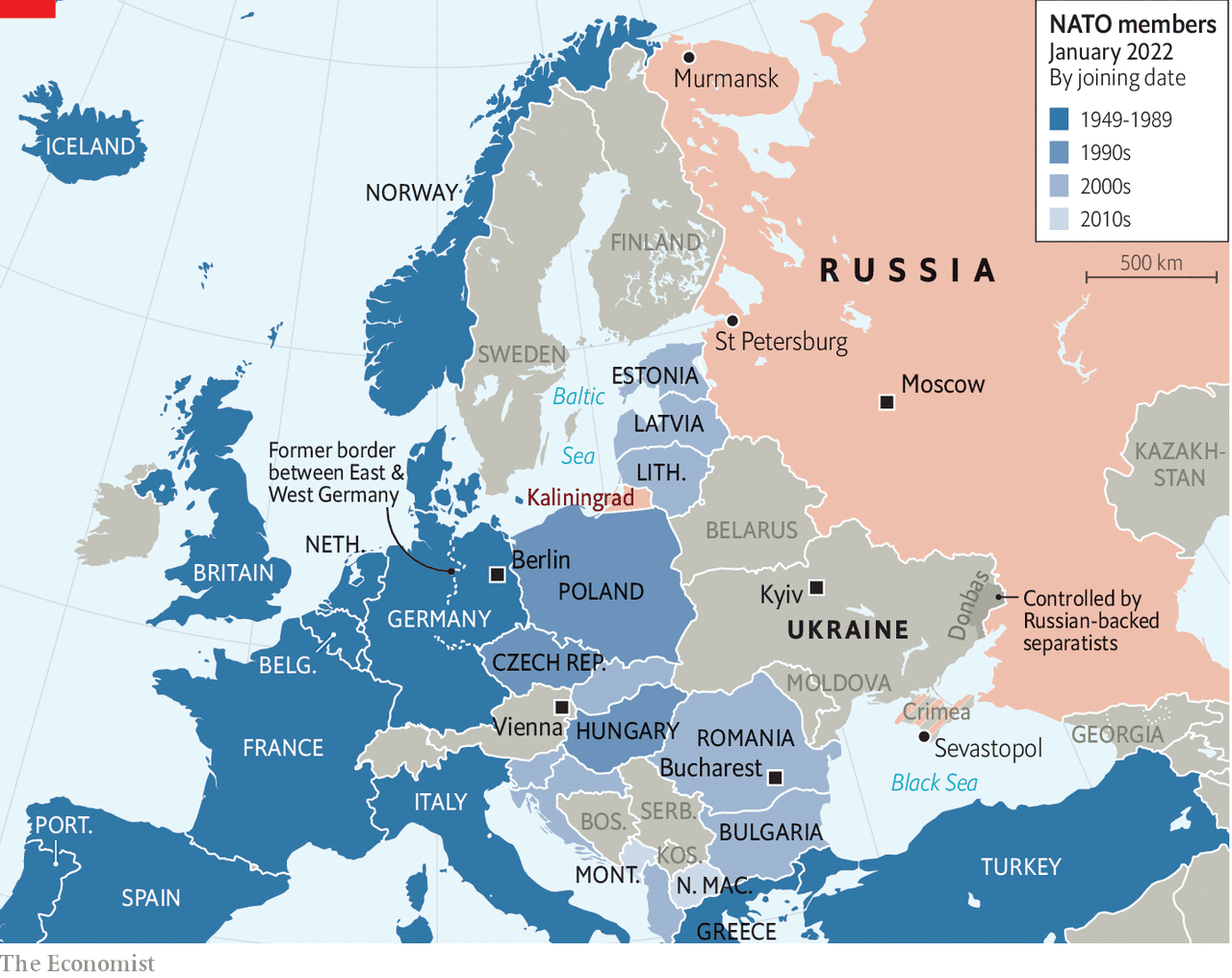 Russia&#39;s menacing of Ukraine is unlikely to induce NATO to retreat | The  Economist