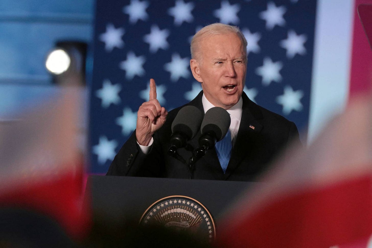 In a fiery speech rallying allies, Biden denounces Putin and seemingly  calls for his ouster | The Japan Times