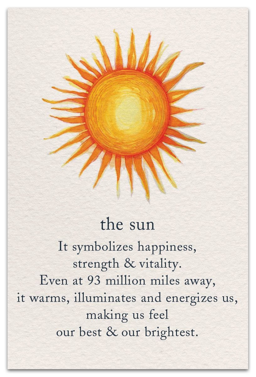 The Sun | Birthday Card | cardthartic.com | Symbols and ...