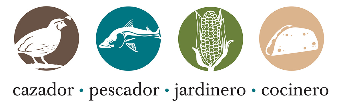 Hunter Angler Gardener Cook Spanish language logo.