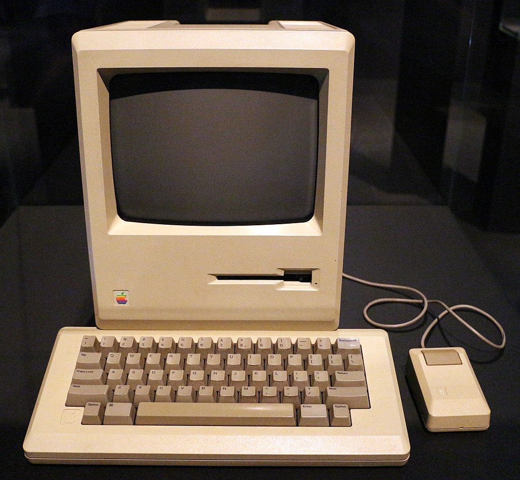 Computer macintosh 128k, 1984 (all about Apple onlus).jpg