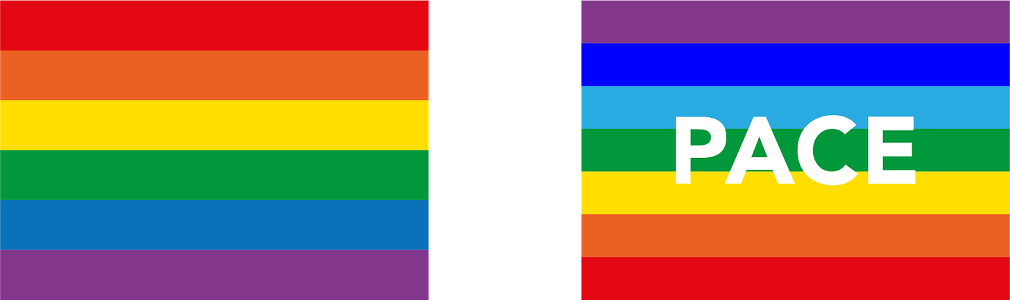 bandiera LGBTI bandiera della pace