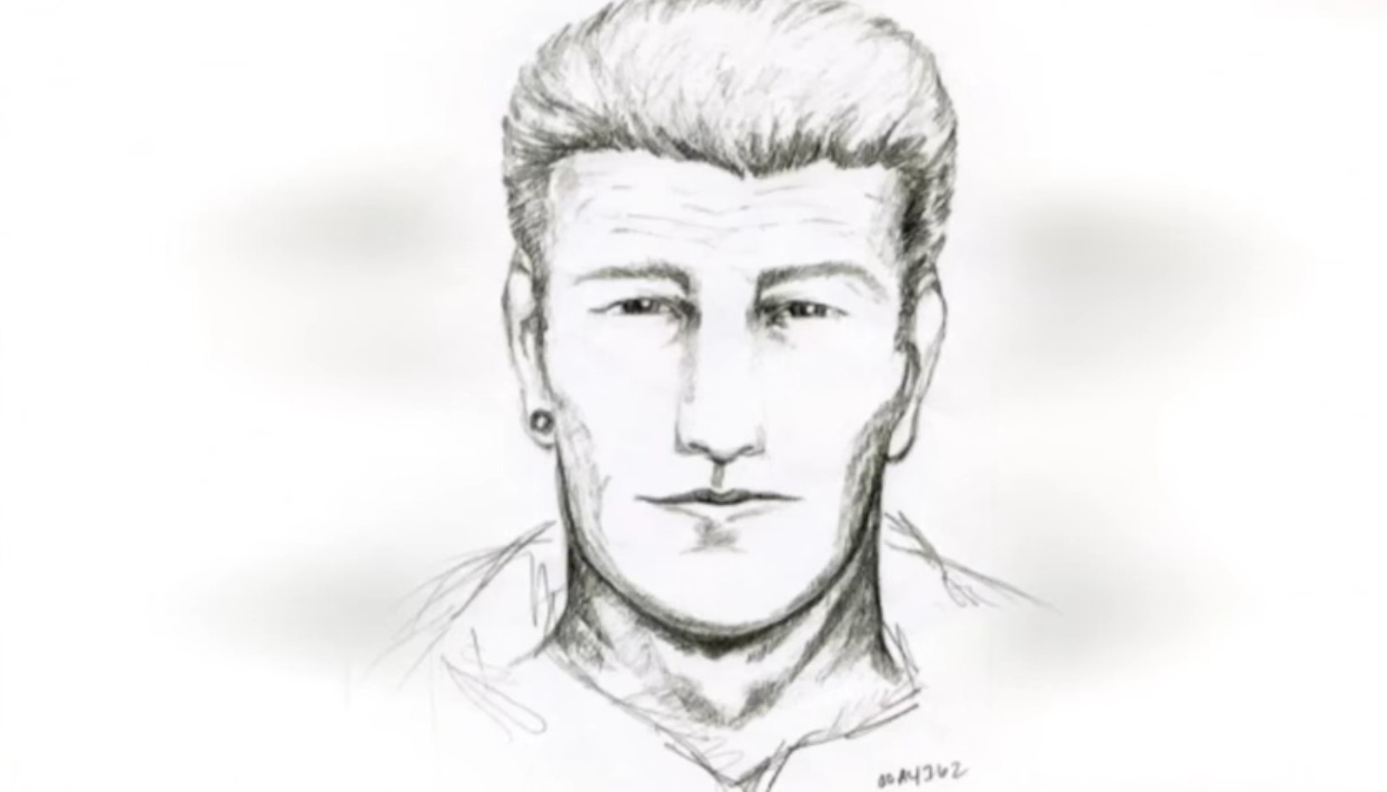 A police sketch of a man.