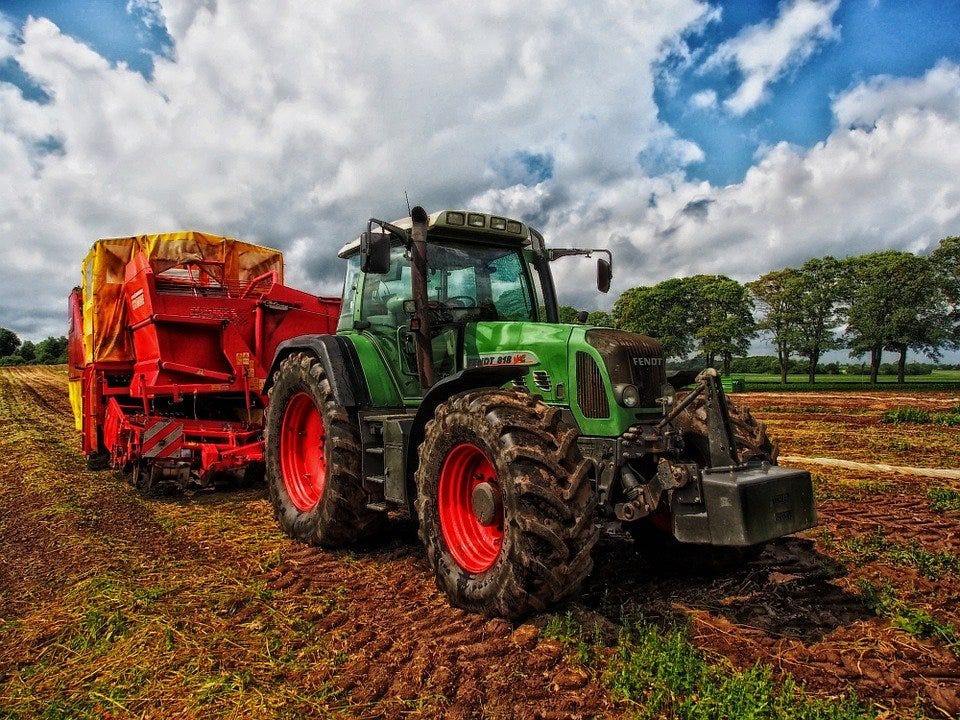 Tractor, Rural, Farm, Countryside, Field, Farming