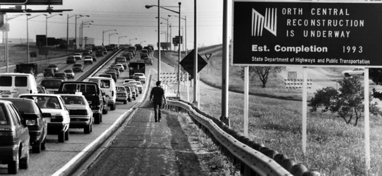 Central Expressway on Ramp Late 80's