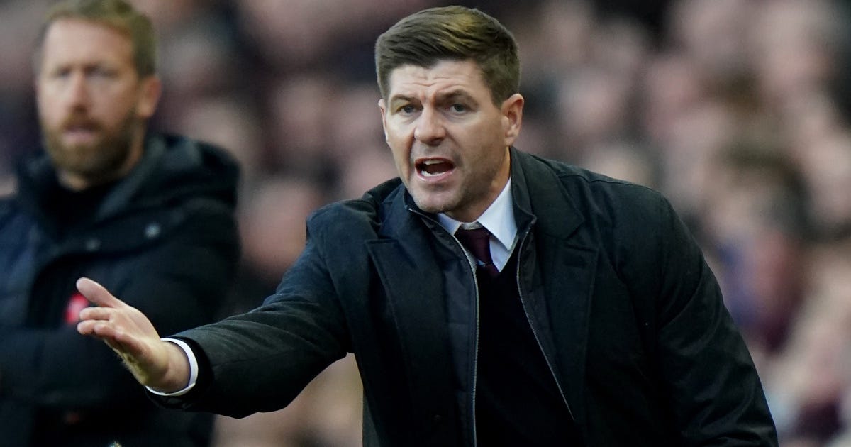 Gerrard provides update on two Aston Villa forwards amid transfer links