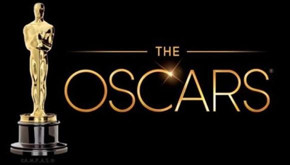 Logo da premiação: Sobre um fundo negro, lê-se em dourado "the Oscar" e ao lado uma imagem da estatueta.