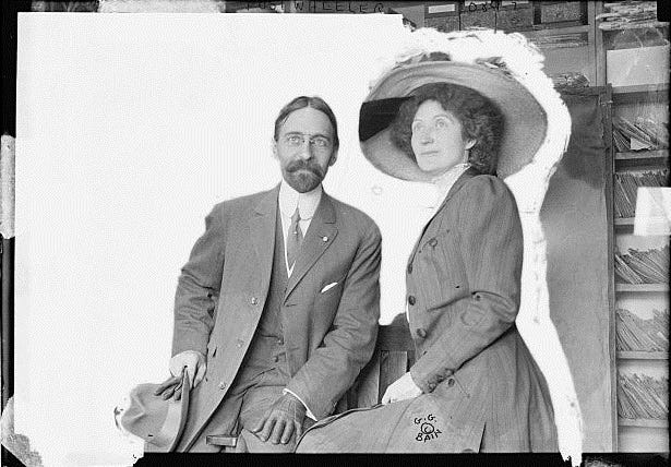 Post Wheeler with his wife Hallie Erminie Rives. Photo: Public Domain Date Unknown ------------------------------------------------