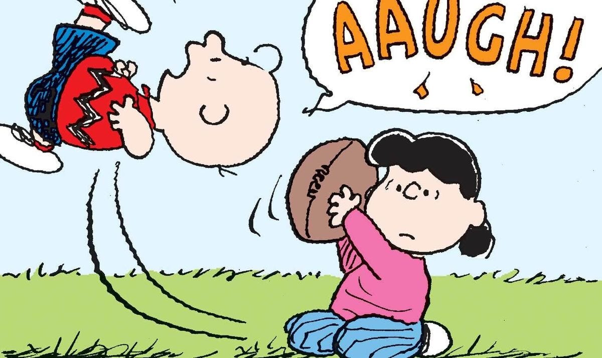 Charlie Brown's Greatest Misses: Every 'Peanuts' Football Gag Comic | GoComics.com | Charlie ...
