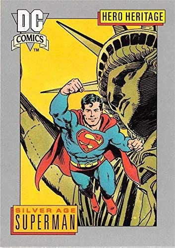 Superman Statue of Liberty trading card 1991 DC Hero Heritage #17 Golden  Age at Amazon's Entertainment Collectibles Store