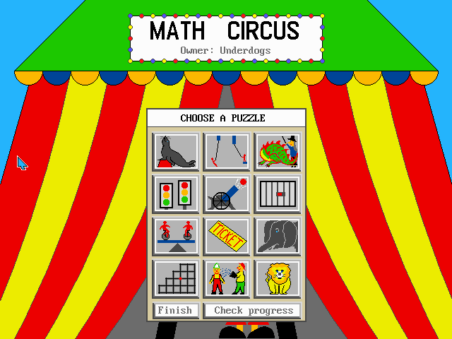 Math Circus Computer Game - The Best | Circus game, Games ...