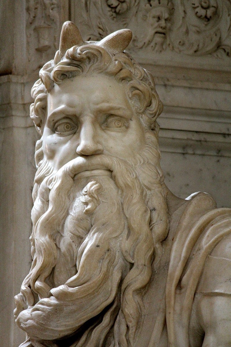 The Intriguing Interpretation of Horns in Michelangelo's Sculpture — Moses  | by Kabir | Lessons from History | Medium