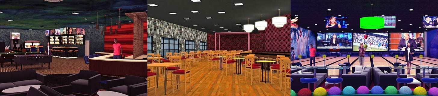 3D rendering for entertainment club