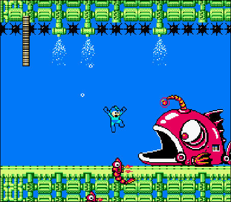 Mega Man 2 giant fish