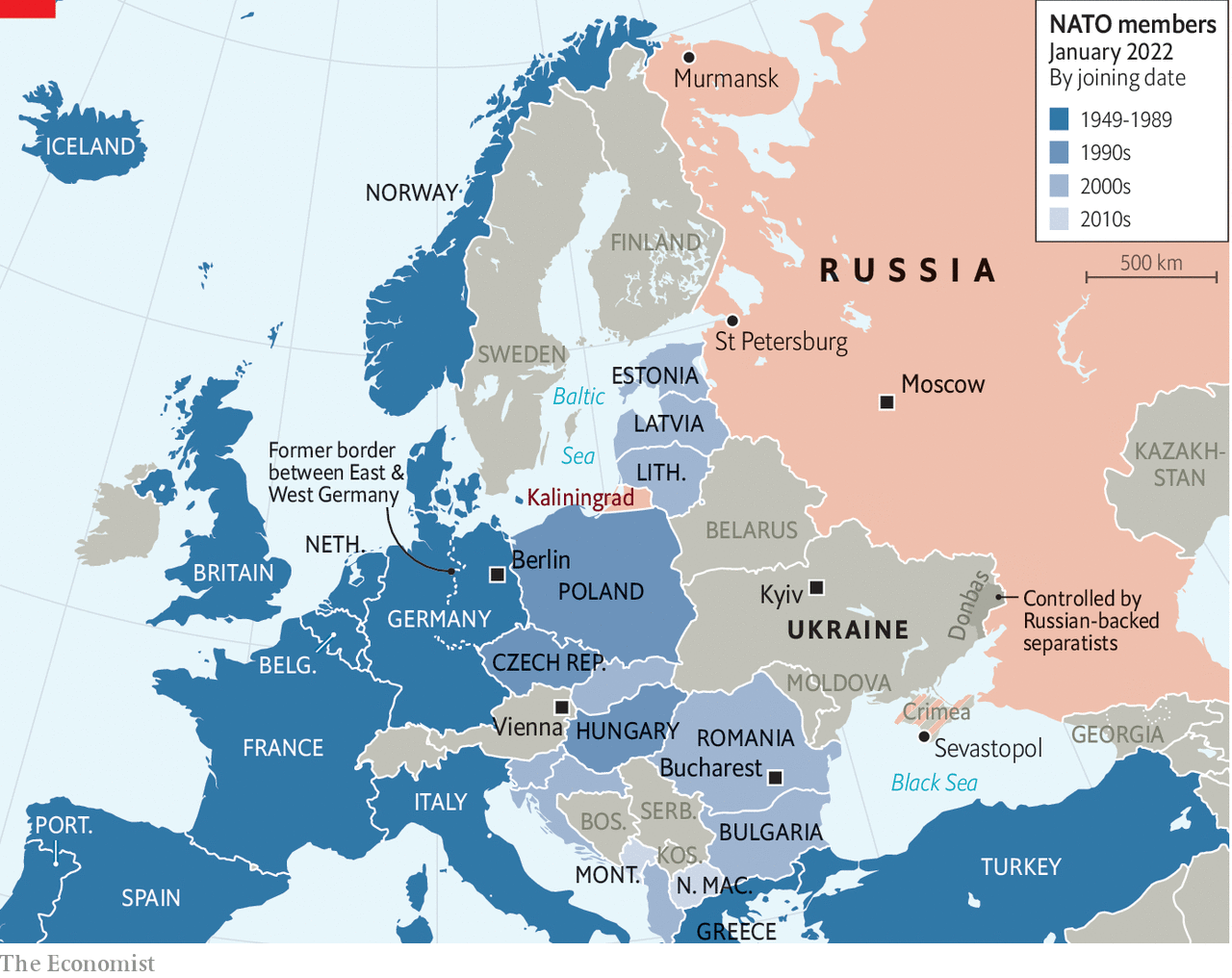 Russia&amp;#39;s menacing of Ukraine is unlikely to induce NATO to retreat | The  Economist