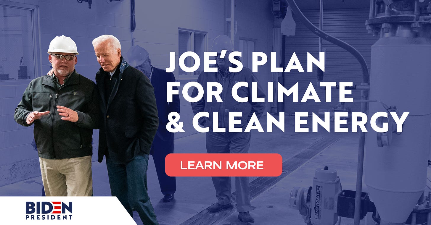 Thread by @Cajsa: I think it is only fair to show you what @SunriseMovement  scores an F on climate just so you know how dishonest they are. This is @ JoeBiden'…