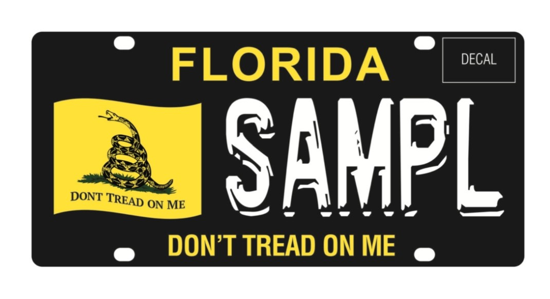 Ron DeSantis on Twitter: "The free state of Florida has a new license plate  for pre-order that benefits the Florida Veterans Foundation and sends a  clear message to out-of-state cars, “Don't Tread