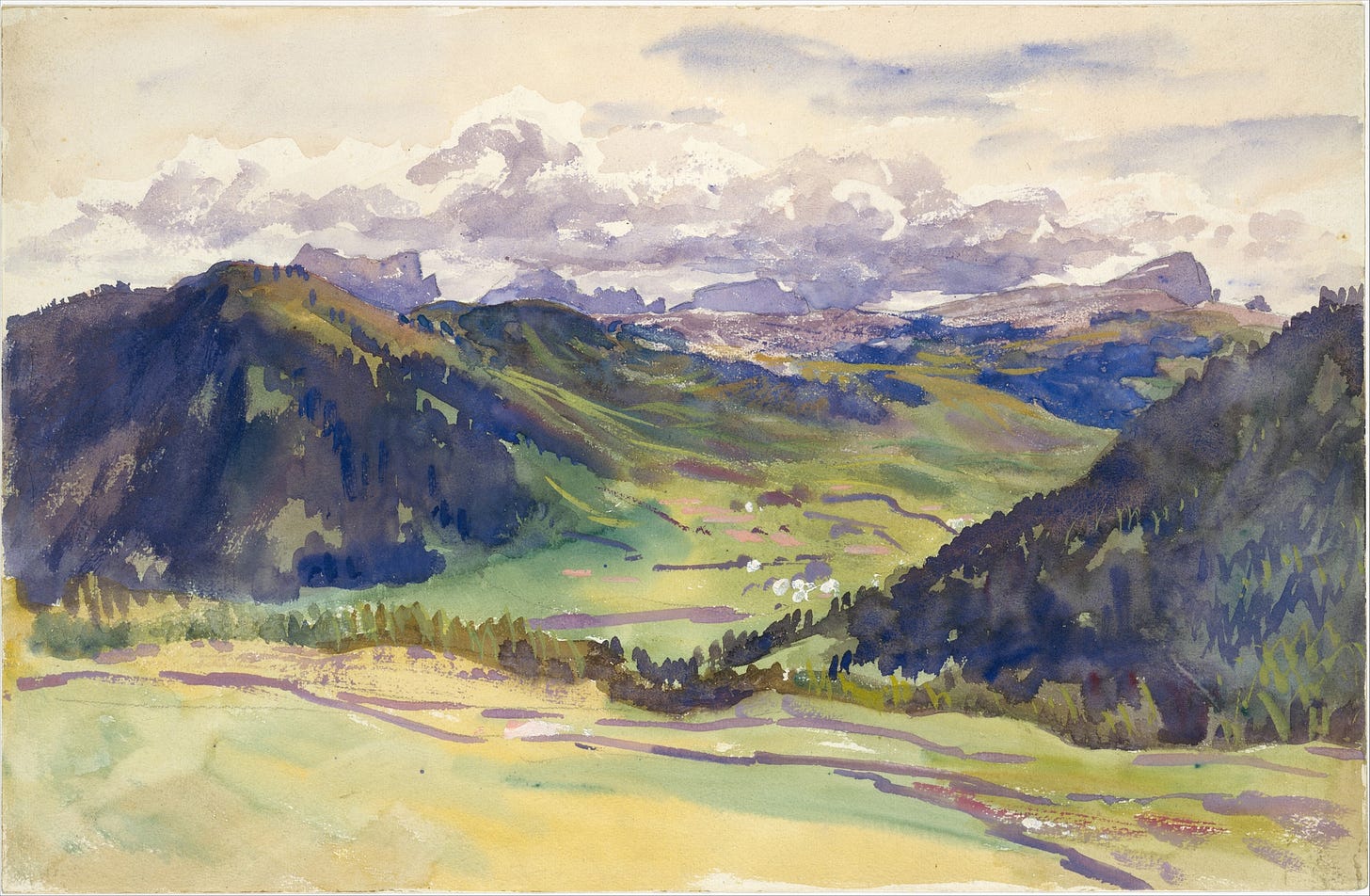 Open Valley, Dolomites (circa 1913 –14)