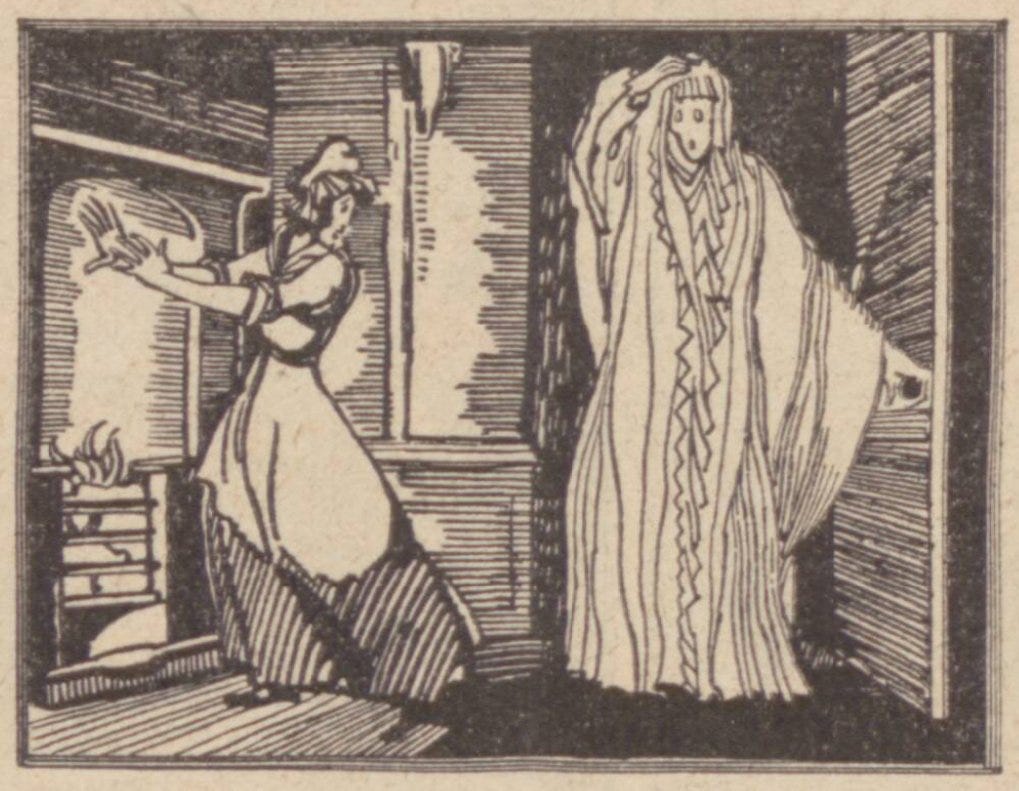 The maid encounters the spectre, Daily Mirror, 7 November 1937