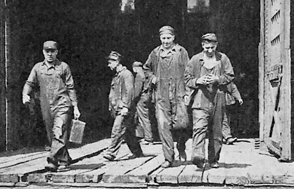 A public domain photo from a 1922 rail strike.
