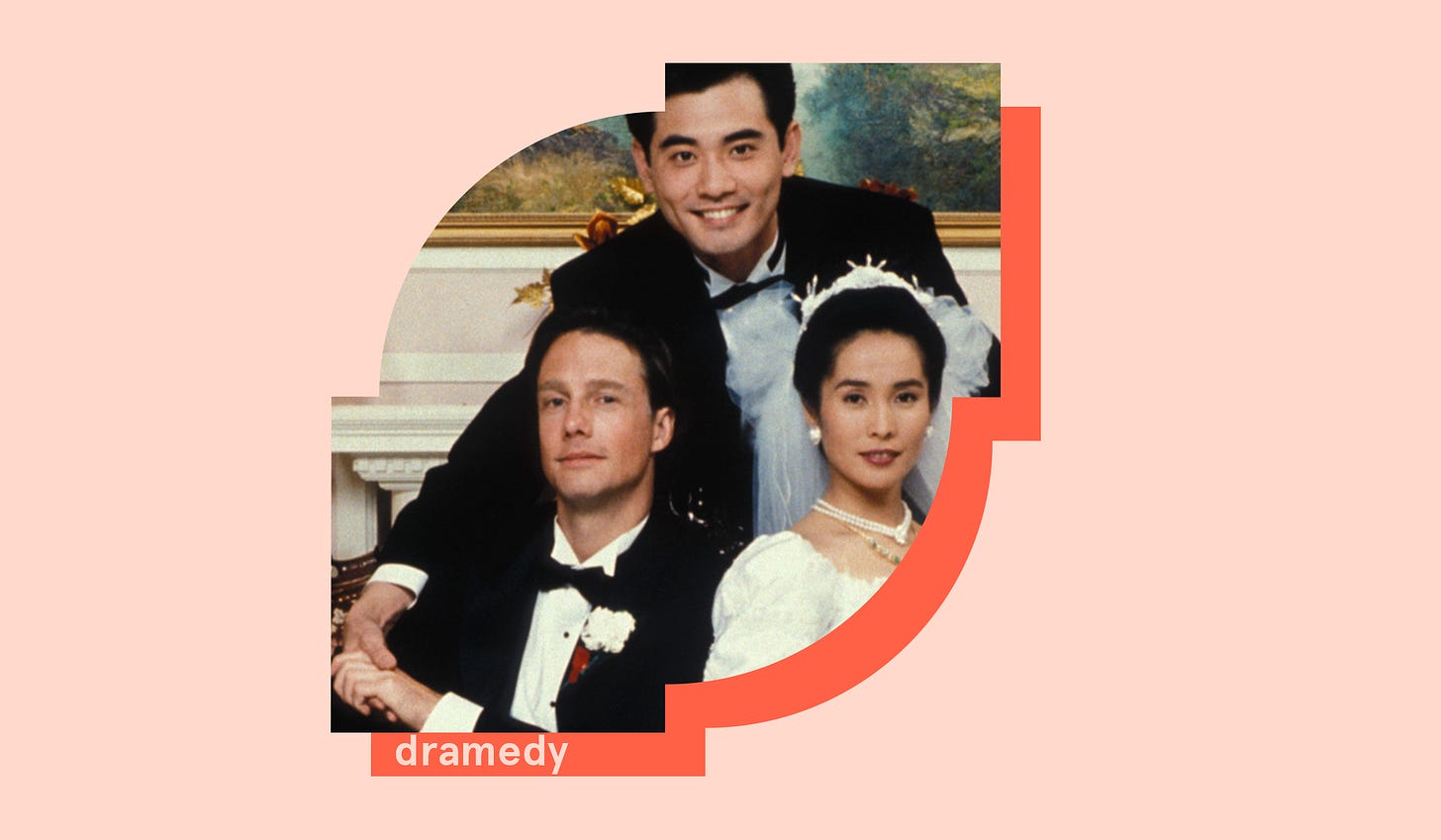 Winston Chao, Mitchell Lichtenstein, and May Chin in The Wedding Banquet. Courtesy of The Samuel Goldwyn Company.