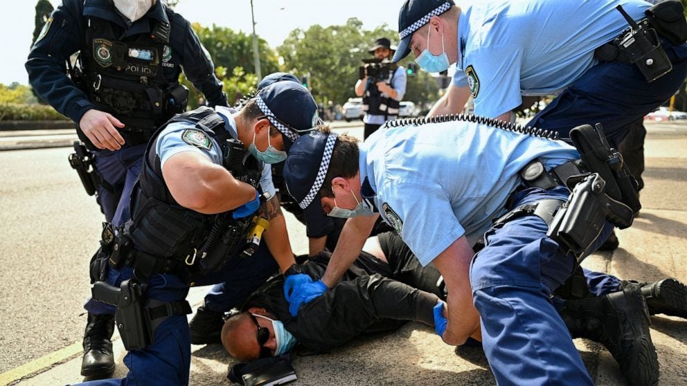 Hundreds arrested, fined during Australia lockdown protests - ABC News