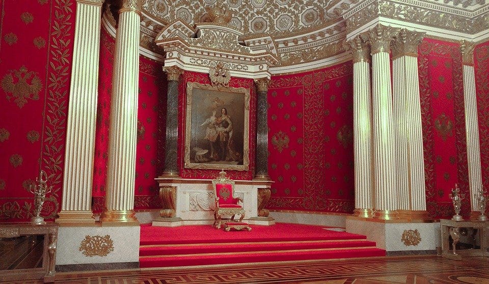 Russia, Palace, Throne, Tsar, Pouchkine