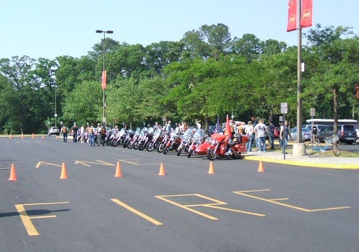 The Patriot Guard, present and accounted for.