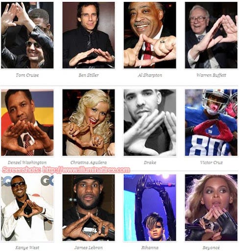 Why do certain Famous people make a triangle sign towards ...
