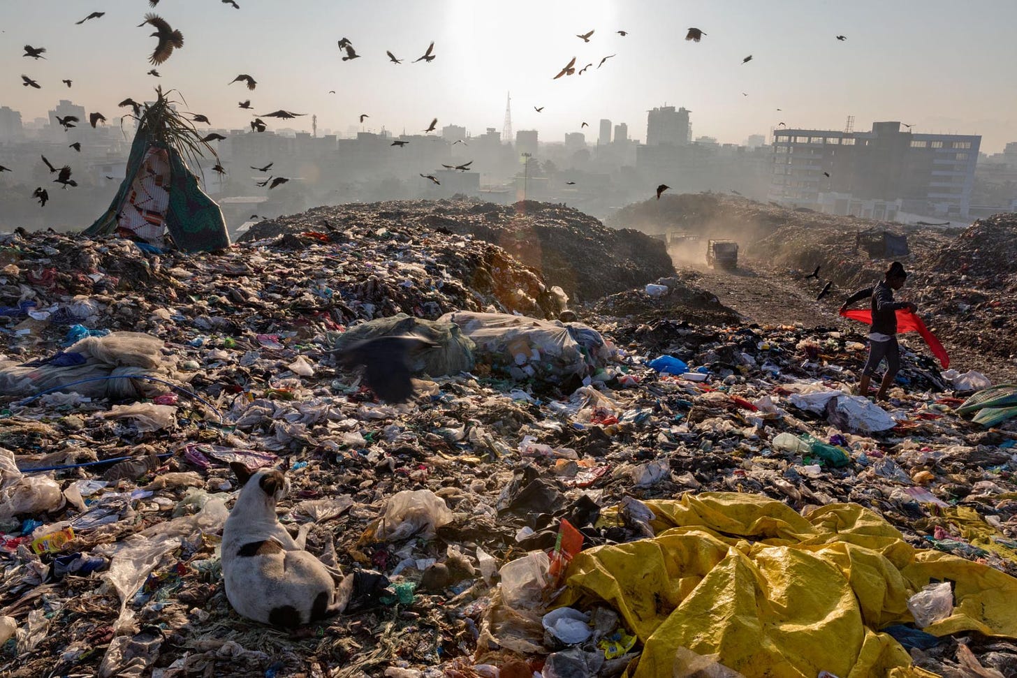 Image result for plastic landfill