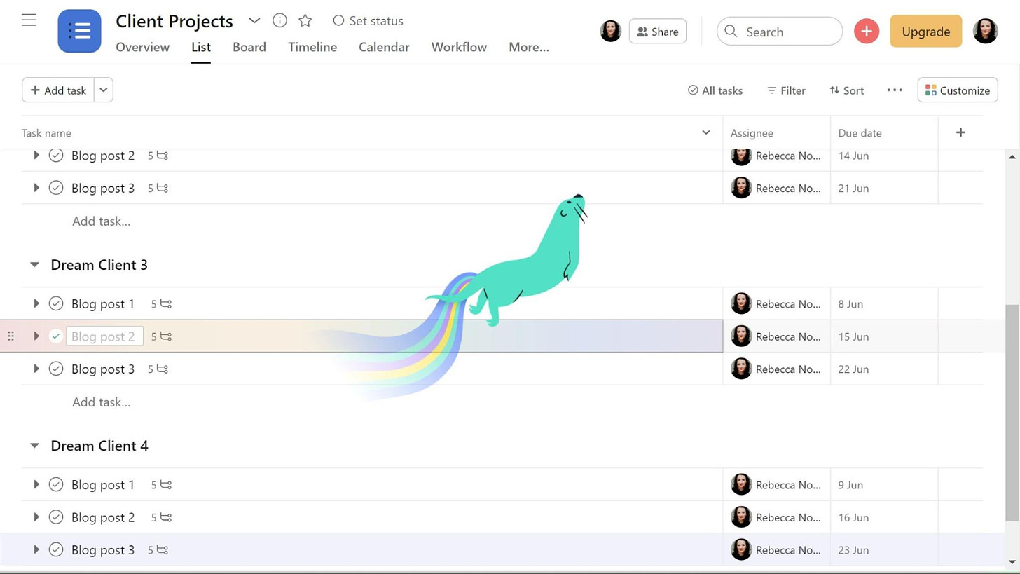 Asana celebration creatures: Why they're good for productivity | Zapier