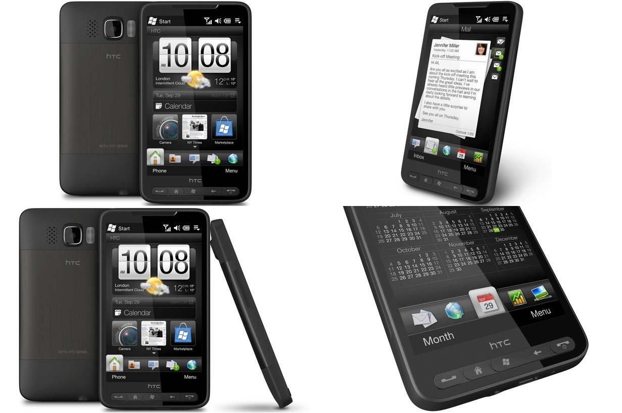 Several angles of the HDC HTC2 phone