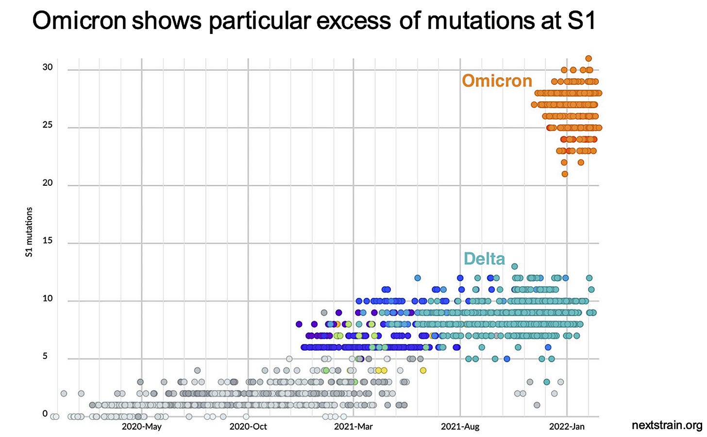omicron excess mutations