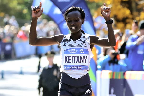 Mary Keitany wins the New York City Marathon (Getty Images)