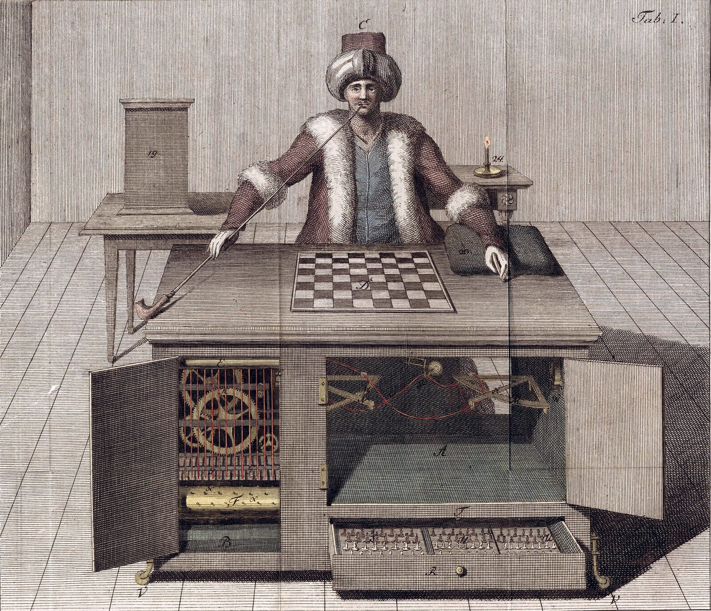 Mechanical Turk Chess Machine Without the “Ghost”.