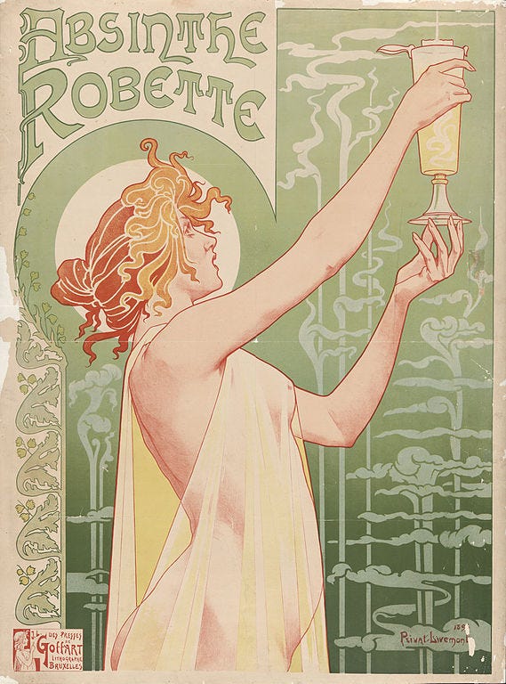 Advertisement for Absinthe Robette by Henri Privat-Livemont